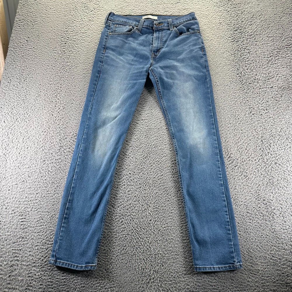 Levi Strauss & Co. Signature Jeans Mens 30x32 Blue Denim Straight Slim Stretch
